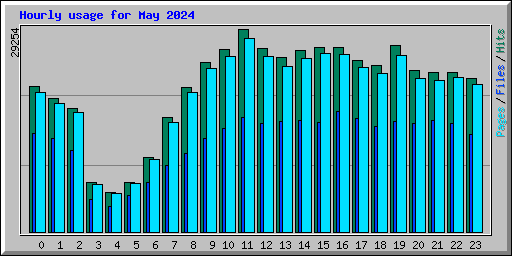 Hourly usage for May 2024
